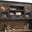 Hartford Wood Hutch with Wire Mesh Doors In Two Toned Black