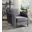 Hathaway Gray Velvet Modern Chic Accent Armchair