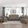 Hazen Double Reclining Living Room Set In Brown