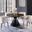 Hemingway 5 Piece Round Dinette Set In Cream Velvet