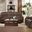 Henricus Living Room Set In Dark Brown