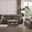 Henricus Living Room Set In Dark Gray