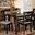Henry Modern and Contemporary Grey Fabric Upholstered and Dark Brown Finished Wood 5-Piece Dining Set
