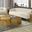 Hexagon 4-Piece Occasional Table Set In Brushed Gold