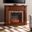 Highgate Faux Stone Electric Media Fireplace In Whiskey Maple