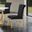 Holstebro Black Side Chair Set of 2 In Gold and Black