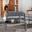 Holyoke 4 Piece Living Set in Grey