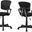 Homeroots Black Foam Metal Polypropylene Polyester Office Chair