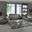 Homeroots Captivating Grey Leather Sofa Set
