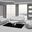 Homeroots Captivating White Leather Sofa Set