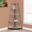 Homeroots Dark Taupe Black Particle Board Bookcase Corner Accent Shelf
