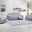 Homeroots Gray Sofa Set 366195