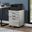 Homeroots Grey Particle Board And Mdf Filing Cabinet With 3 Drawers