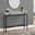 Homeroots Grey Reclaimed Wood Accent Table With Black Legs