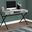 Homeroots Grey Reclaimed Wood Particle Board And Black Metal Computer Desk