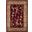 Polypropylene Red And Beige Area Rug - 10' x 13'