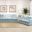 Horizon 2 Piece Slipcovered Living Room Set In Ocean Blue
