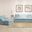Horizon 3 Piece Slipcovered Living Room Set In Ocean Blue