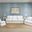 Horizon 4 Piece Slipcovered Living Room Set In White