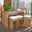 Horus Dining Set in Natural and White