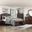 Hudson Platform Bedroom Set with Footboard Storage In Cherry