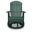 Hyland Wave Outdoor Swivel Glider Chair In Green