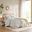 Imani Cotton Printed Comforter Set with Chenille In Ivory and Sage