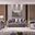 Impreza Thick Velvet Fabric Upholstered 3Pc Living Room Set Made With Wood In Gray