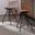 Industrial 24 Inch Metal Barstool Set of 2 In Matte Black