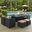 Inverse 9-Piece Outdoor Patio Dining Set In Espresso Mocha
