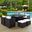 Inverse Espresso White 9 Piece Outdoor Patio Dining Set