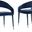Jacques Velvet Navy Dining Chair Set of 2