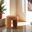 Janetta Stool In Saddle Brown