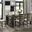 Jasper Dark Walnut Extendable Rectangular Dining Room Set
