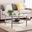 Jaymes Metal And Glass Round Cocktail Table In Silver