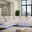 Jazz 117 Inch Leather Aire Transformer Power Reclining Sectional Sofa In Ice
