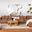 Jennifer 6-piece Upholstered Modular Sectional Terracotta