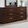 Jessica 6-drawer Dresser Cappuccino