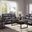 Jessie James Power Reclining Living Room Set In Dark Graphite