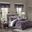 Joella Polyester Polyoni Queen Tufted 24 Piece Room In A Bag In Plum