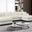 Johanna Linen Textured Fabric 3-Piece Sectional In Cream
