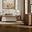 Joinery Upholstered Wall Bedroom Set In Labradoodle and Espresso Oak