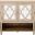 Juliette Mirrored Sideboard In White Wash
