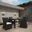 Junction Brown White 5 Piece Outdoor Patio Dining Set EEI-1746-BRN-WHI-SET