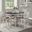 Junipero Antique White And Rosy Brown Extendable Counter Height Dining Room Set