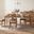 Kafe 60 Inch Rectangular Dining Room Set In Cappuccino