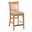 Kafe Tall Rake Back Chair Set of 2 In Cappuccino