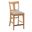 Kafe Tall Splat Back Chair Set of 2 In Cappuccino