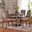 Kala Wood 5-Piece Dining Set In Grey and Walnut Brown