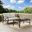 Kaplan 2 Piece Outdoor Loveseat Patio Furniture Set In Oatmeal and Oil Rubbed Bronze